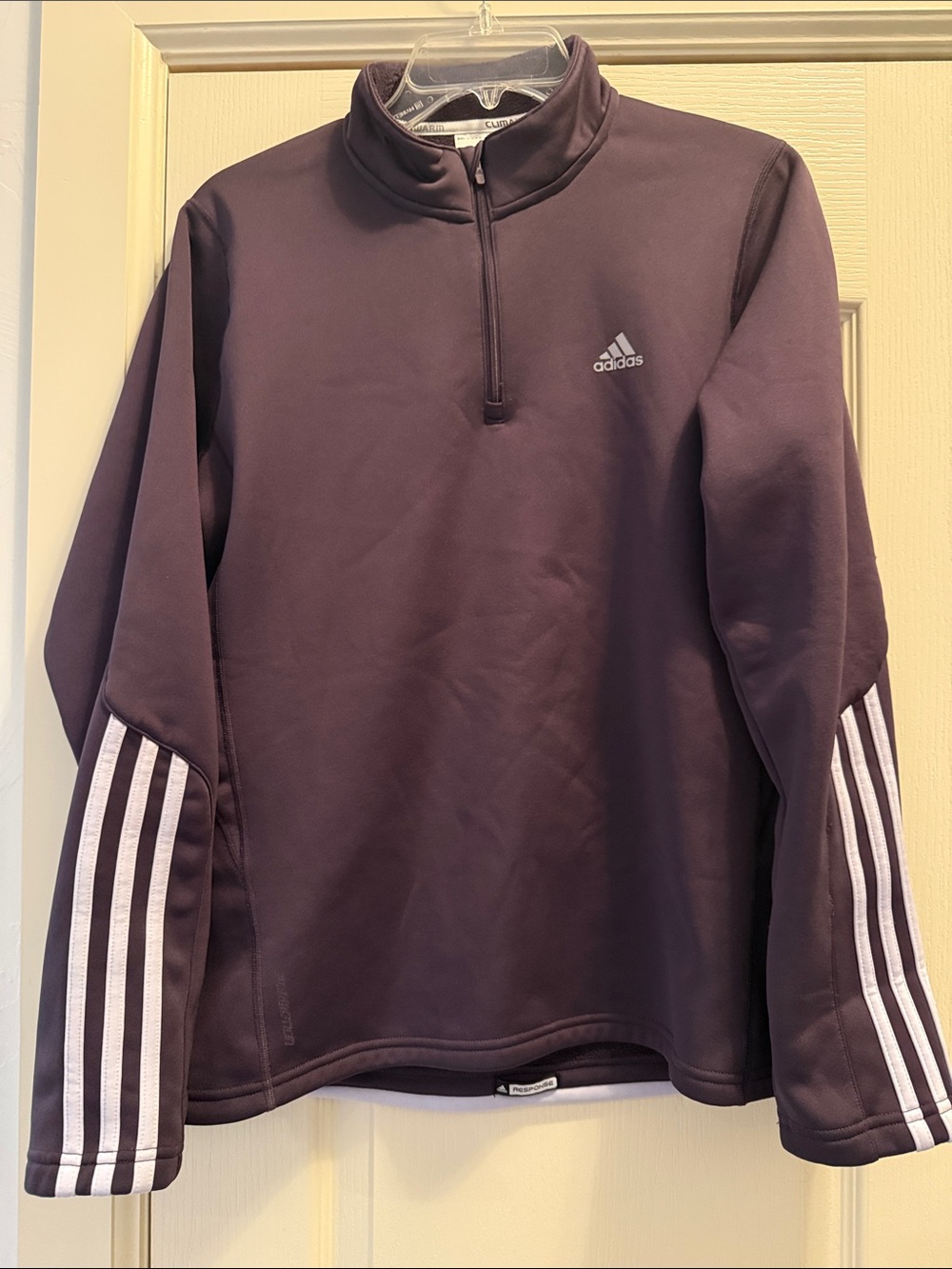adidas Women’s Plum Quarter-Zip Fleece Pullover